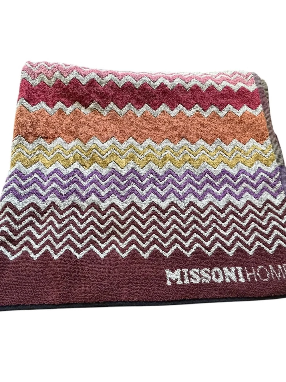 MISSONI HOME Rufus Terry Beach Towel, New Without Tags